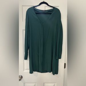 Madewell Forrest Green Shift Dress - Large